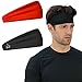 Herren Stirnband – Schweißband & Sport-Stirnbänder Feuchtigkeitstransport Workout Schweißbänder für Laufen, Cross-Training, Skifahren und Fahrradhelm-freundlich Vorteilspack 1 schwarz rot