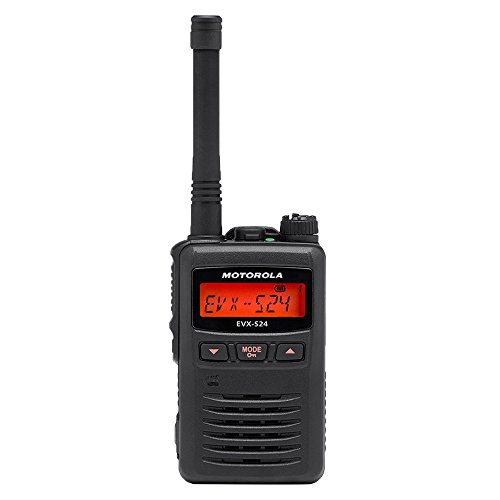 Motorola EVX-S24 Compact, Discreet, Lightweight, Water-Submersible, and Dust-Proof Portable Digital Two-Way Radio 2 Motorola EVX-S24 & MH-89A4B Combo