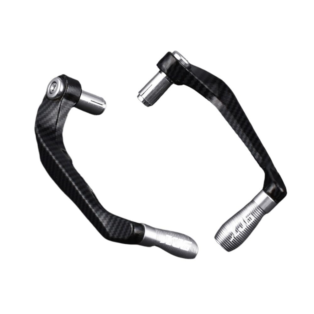 wanhaoaony Motorcycle Brake Protector Motorcycle Handlebar Grips Guard Brake Clutch Levers Protector(Silver)