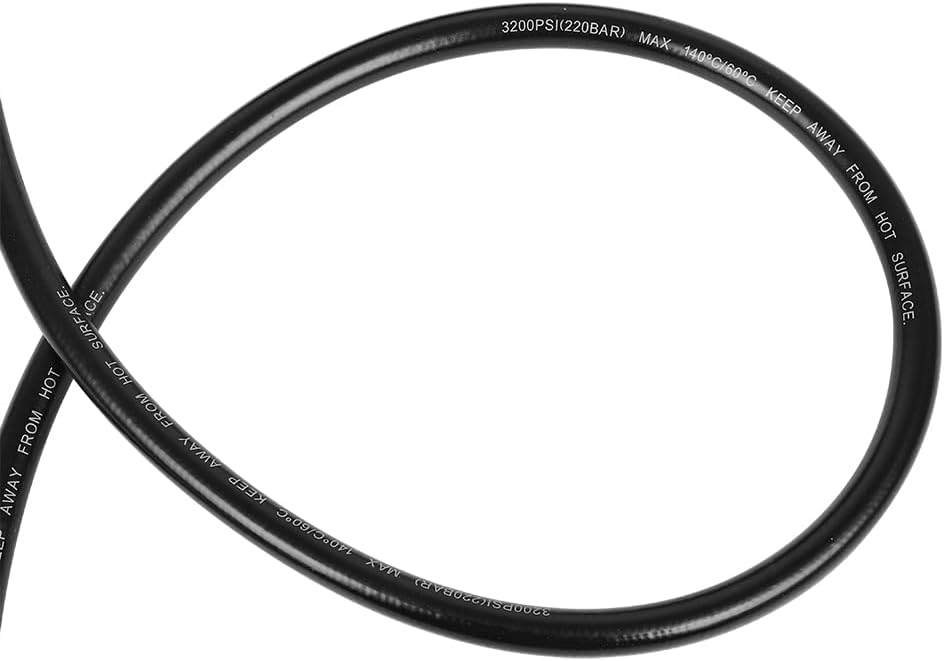 SCITOO 50ft Pressure Washer Hose 3200 PSI 1/4 Inch Kink Free M22 3/8"Quick Connect With Couplers Replacement Hybrid Flexible Outdoor Hose for Electric or Gas Power Washer