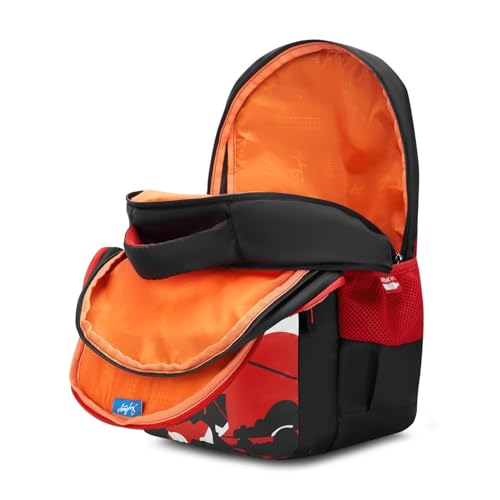 Image of Skybags Kyro 01 Samurai 28 Liters Premium Polyester Fabric School Backpack for Kids with Multiple Compartments and Adjustable Strap - Boys & Girls