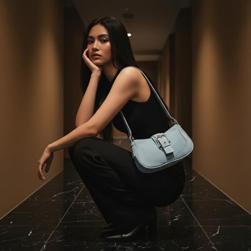 Image of Eco Right Denim Shoulder Bag for Women, Hand Bags for Girls Stylish, Women Handbags with Zipper Pocket