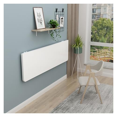 Table pliante murale gain de place - Bureau rabattable discret - 2
