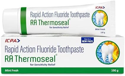 ICPA Thermoseal RA Sensitivity Rapid Action Toothpaste Repair and Protect | Tooth Paste for Daily Sensitivity Protection, Dental Pain Relief | (Pack of 1) |100 gm