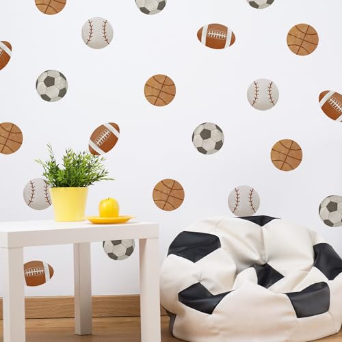 Sports Balls Wall Decal,Football Sports Wall...