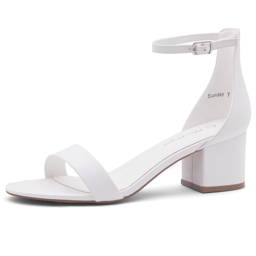 Herstylesunday Womens Low Heels Open Toe Dress Heeled Sandals