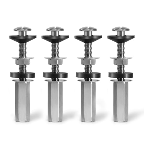 4Pcs Universal Toilet Seat Bolts Kit, Metal Heavy - Duty