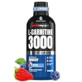 Pro Supps L-Carnitine 3000 Liquid Fat Burner, Metabolic Enhancer (Blue Raspberry Flavor), 31 Servings, Torch Fat and Get Ripped, 16 Ounce