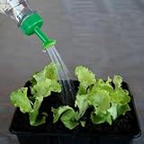 Zilimontt Paquete de 4 boquillas de aspersor para botellas de jardín, calibre de 30 mm, cabezal de riego para botellas de plástico de 300 ml a 3 litros, herramienta de riego de plantas para el jardín
