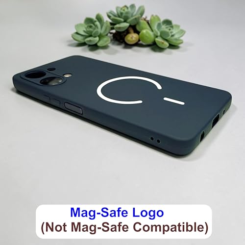 Image of SBMS Silicone Back Cover Case for Vivo Y21 5G / Vivo Y11 5G | Soft Micro-Fibre Lining Inside | Magsafe Print On Back Side Camera Protection Bump | Shockproof Case Vivo Y21 5G 2026 (Green)