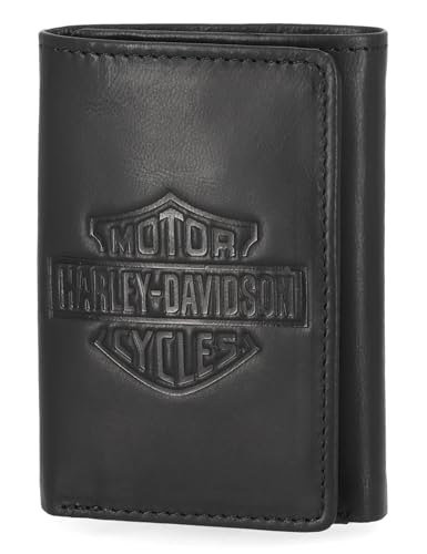 Image of Harley-Davidson Men's Genuine Leather Rfid Blocking Wallet