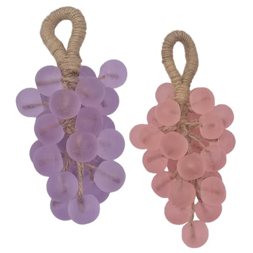 Jabón de uva exquisito y vivo con cuerda para ducha facial, de manos y corporal, decoración fragante para limpieza del hogar, 2 uds.