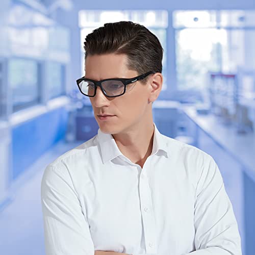 ProtectX Safety Reading Glasses 2.0 Diopter, Safety Glasses with Readers 2.0, Reader Safety Glasses 2.0, ANSI Z87.1 Rated with UV Protection - 2 Pack