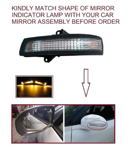 Image of Swift 2ND GEN Type 3 ORVM Left Passenger Side Mirror Indicator Light
