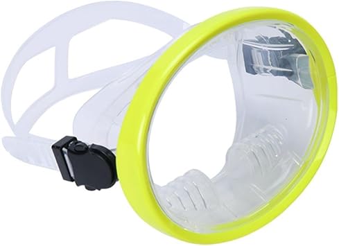 Ultra-Clear Dive Mask for Adults with Wide-Angle Tempered Glass Lens , Adjustable Silicone Seal for Snorkeling and Scuba Diving , Black