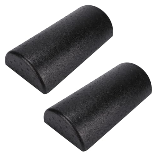 Luxshiny 2 piezas de rodillos de masaje musculares de alta densidad EPP para yoga, columna semi-cilíndrica de espuma adecuada para pilates y terapia