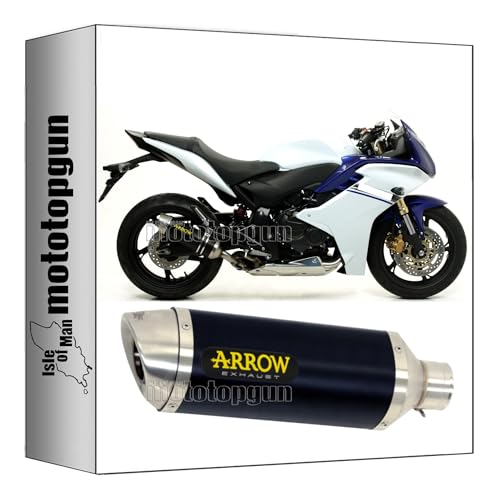 Pot echappement Arrow Thunder aluminium noir compatible Honda CBR 600 F