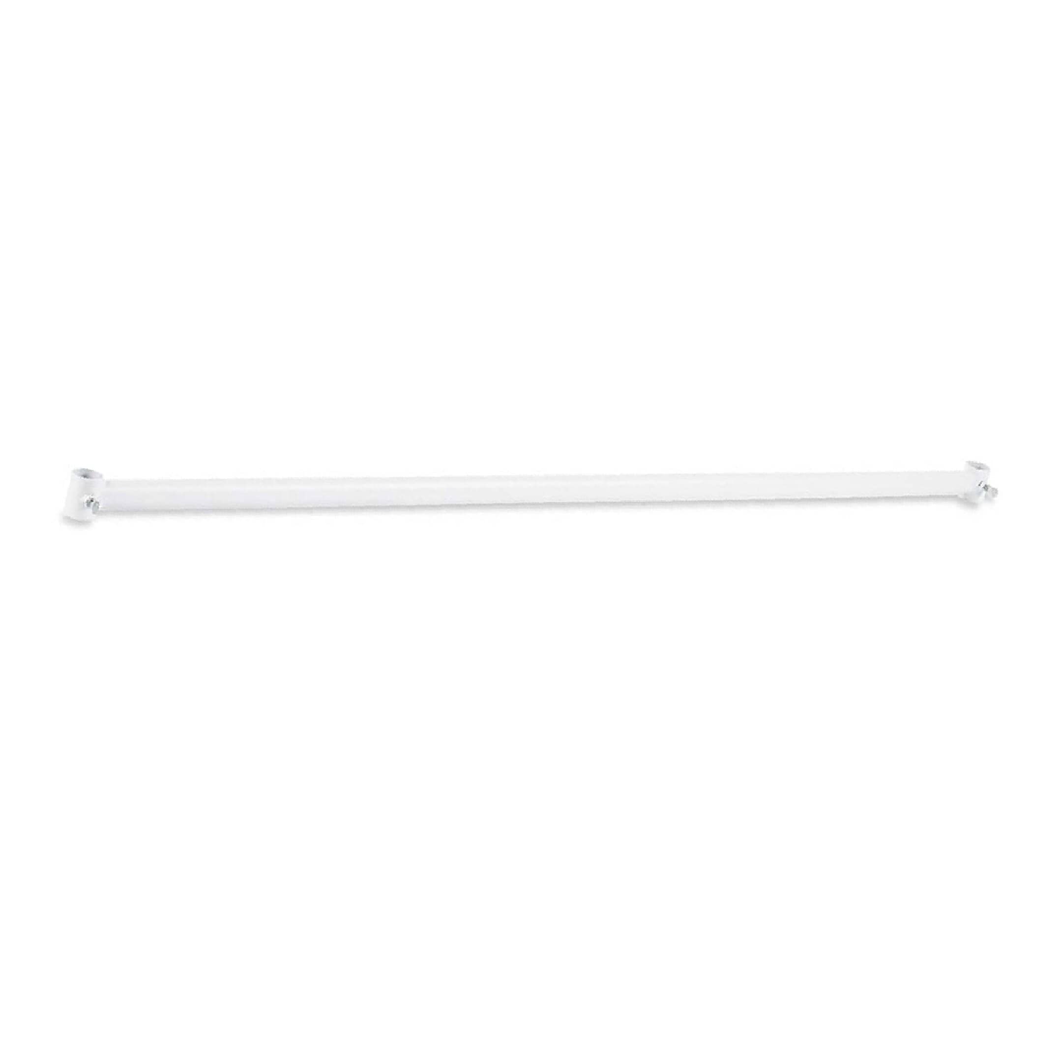 Heavy Duty White Garment Rail Clothes Rail Steel Clothes Rail Hanging Carboot Display Rail 5FT High (5FT CENTRE BAR ONLY)