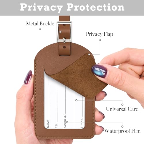 Mayski Genuine Leather Luggage Tags