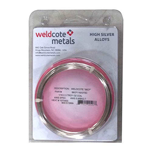 Weldcote Metals 56 Cadmium Free silver solder Size: 1/16