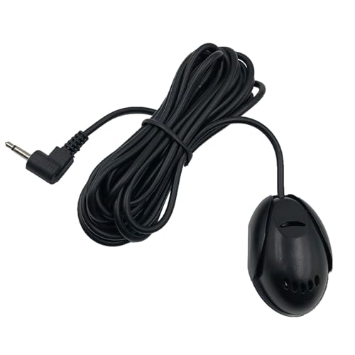 SPTSSWET Microfono di ricambio per auto da 2,5 mm, compatibile con microfono stereo Pioneer, per unità principale auto, autoradio, radio stereo, montaggio a mani libere, GPS e DVD, 3 m