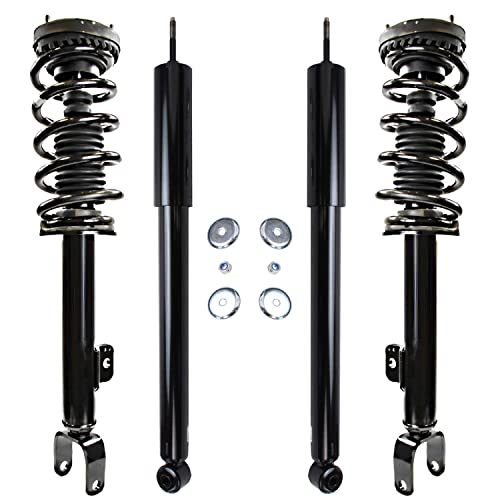 Image of Detroit Axle - RWD Front Struts with Coil Spring + Rear Shock Absorbers Replacement for 2014-2023 Dodge Charger - 4pc Set