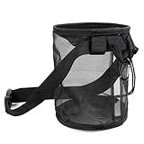 Small Butterfly Habitat, Insect Mesh Cage, Caterpillar Enclosure, Bug Terrarium Critter Cage Portable with Clip and Strap 5.5 x 6.7 Inches