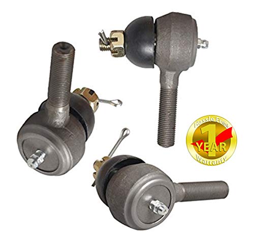 Ball Joint Kit,Set of (3) Tie Rod End with Grease Fitting Fits