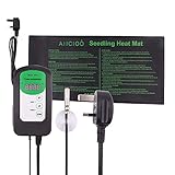 Uso seguro: la alfombrilla de calor de germinación de semillas adopta un cable de alimentación cilíndrico resistente a altas temperaturas, seguro y duradero. Y funciona con solo 17,5 W, lo que puede ayudarte a ahorrar electricidad.
