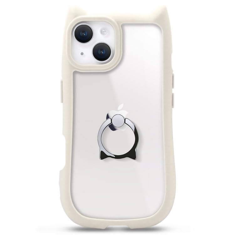 Amazon.co.jp: ZENIX DESIGN TECH iPhone15 用 ケース 猫耳 クリア