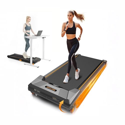 AUXOM Esteira Ergométrica Elétrica -Esteira portátil de 220V Compacta 2.5HP, Inclinação 5°, Até 150kg, Controle Remoto Display LED, para Condicionamento Físico e Queima de Gordura em Casa