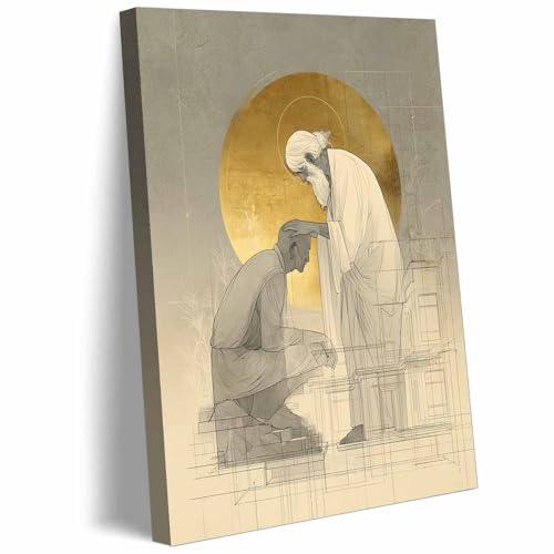 Elegant Spiritual Mantra Wall Art Embracing Wisdom and Guidance for