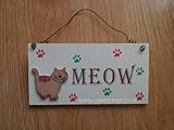 Photo Gallery homestreet gifts in legno da appendere gatto cartello regalo con messaggio – recita meow Photo Gallery homestreet gifts in legno da appendere gatto cartello regalo con messaggio – recita meow