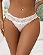 comeondear Höschen Damen Erotisch Slips Sexy Unterwäsche für Frauen Spitze String Tanga Set Thong Seamless Hipster Unterhose Stretch Atmungsaktiv Panties Reizwäsche Für Sie(Weiß+Schwarz,M-L)