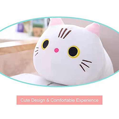 Eastdall Brinquedo De Pelúcia Em Forma De Gato Fofo,Travesseiro macio de pelúcia bonito C-at em form