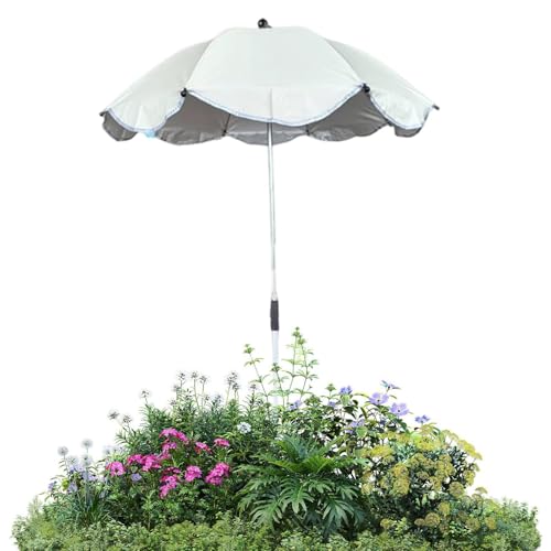 Paraguas de jardín para plantas contra viento y sol con estaca