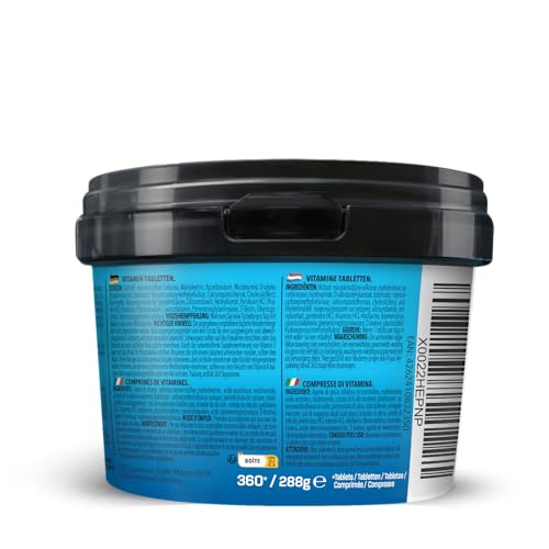 Bodylab24 BIG PACK Vitamin A-Z 360 Tabletten, alle 13 essenziellen wasser- und fettlösliche Vitamine in einem Supplement, Vitamin-Komplex für die einfache Versorgung, ideal für Sportler