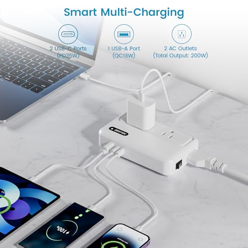 Image of BESTEK 220V to 110V Converter with USB-C 35W, Universal Travel Adapter, US to Europe Power Converter for Hair Straightener /Curling Iron, Step Down Transformer(AU /EU /UK /India /South Africa Plug Adapter)