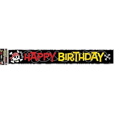 Unique Party 12ft Foil Pirate Banner Cover