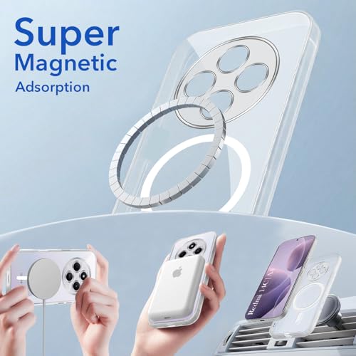 Image of Jkobi Lifetime Anti-Yellow MagSafe Compatible Clear Back Cover Case for Redmi A4 5G | Xiaomi Redmi 14C (Sleek Hard Crystal | Shockproof and Camera Protection)