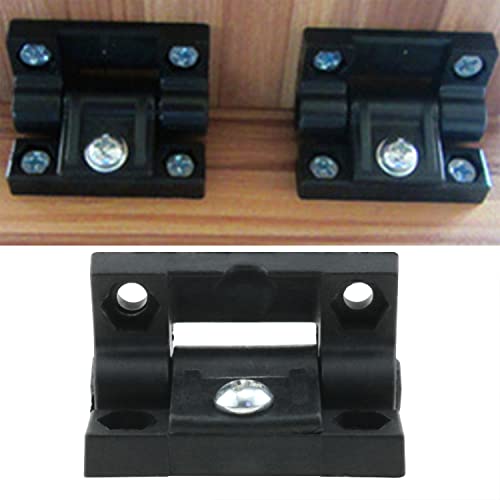 Zzhxsm 4Pcs Adjustable Torque Hinge Black Door Hinge Nylon Plastic Butt Hinge For Wooden Box Furniture Electric Cabinet Hardware #TOP4