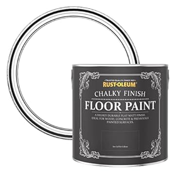 Rust-Oleum White Scratch-Resistant Floor Paint in Matt Finish - Cotton (WHITE) 2.5L