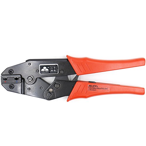 Baomain Ratchet Crimper Plier HS-07FL Flag Female Quick Disconnects Crimping Tools Use