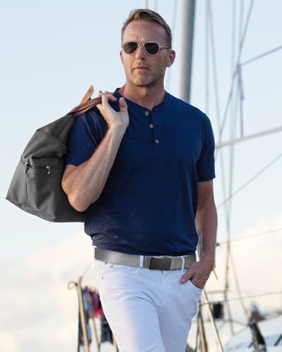 Image of BOSTANTEN Ratchet Web Belt Men, Nylon Golf Adjustable Work Men's Belt with Casual Pants