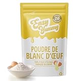 EASY YUMMY - Blanc D’Œuf En Poudre – 100% Œufs Déshydratés, Ingrédient Polyvalent...