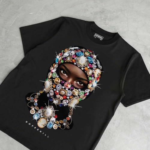 Image of DopeSkill Graphic Tee Streetwear Hip Hop Hypebeast Unisex T-Shirt Sneaker Colour Matching Shirts Rapper Mouth