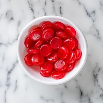 Cinnamon Hard Candy Individually Wrapped - 4 Pounds - Cinnamon Discs Hard Candies - Red Suckers - Bulk Candy