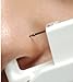 Disposable Sterile Ear Nose Piercing Kit Tool Stud Safety Portable Nose Piercing Kit (Nose Silver White)
