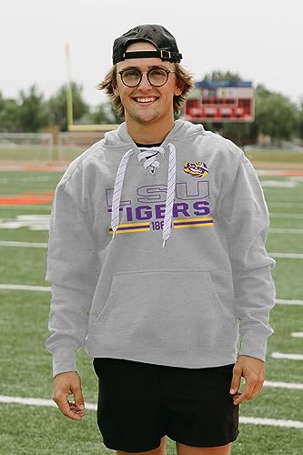 LSU Tigers NCAA Officially Licensed Hockey Hooded Sweatshirt, X-Large
