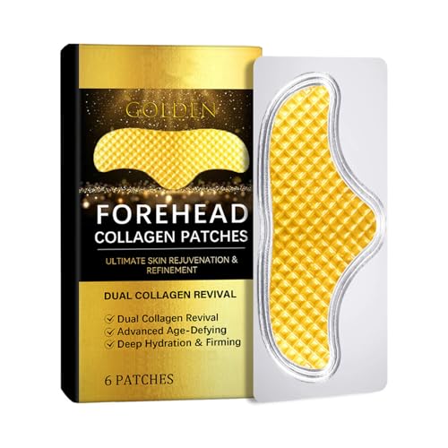 6PCS額のしわパッチパッチ額額のしわの美容トリートメントコラーゲンヒアルロン酸アンチフェイシャルパッチ